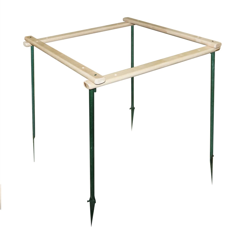 Кустодержатель разборный (металлические опоры 4шт. +  деревянные перекладины 4шт.)