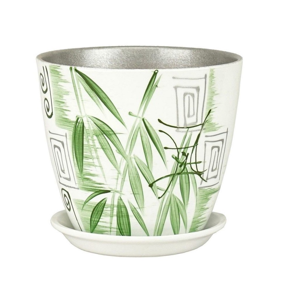 Горшок керамический Бутон Бамбук Роспись 5,4л /2