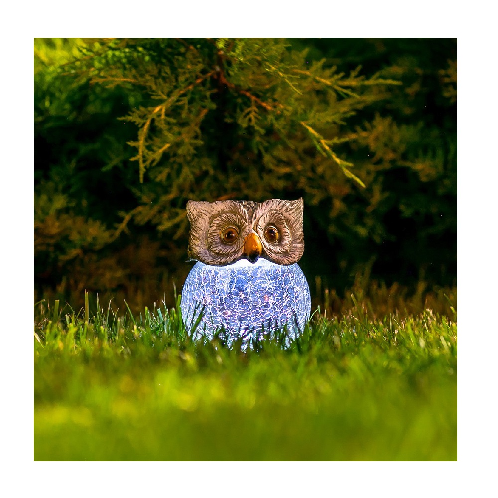 Светильник садовый на солнечной батарее Сова