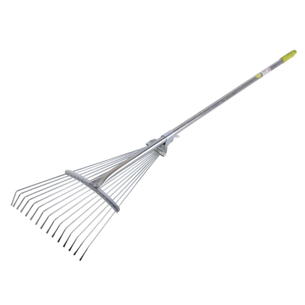 Грабли LISTOK веерные металлические с алюминиевой ручкой  /24