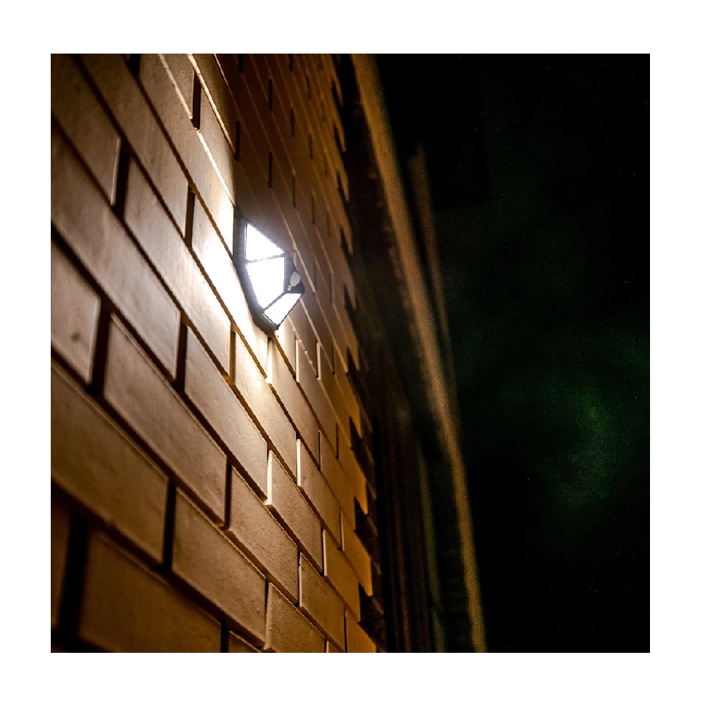 Светильник садовый на солнечной батарее с датчиком движения. Белый свет.