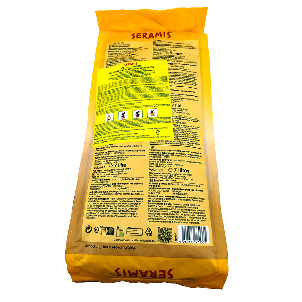 Гранулят SERAMIS для кактусов 7л /