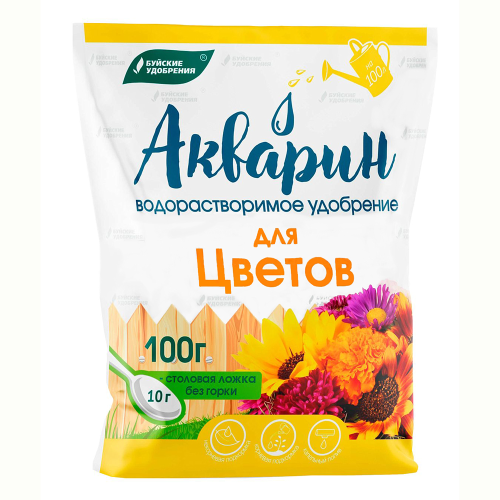 Удобрение БХЗ Акварин "Для цветов"  100гр.