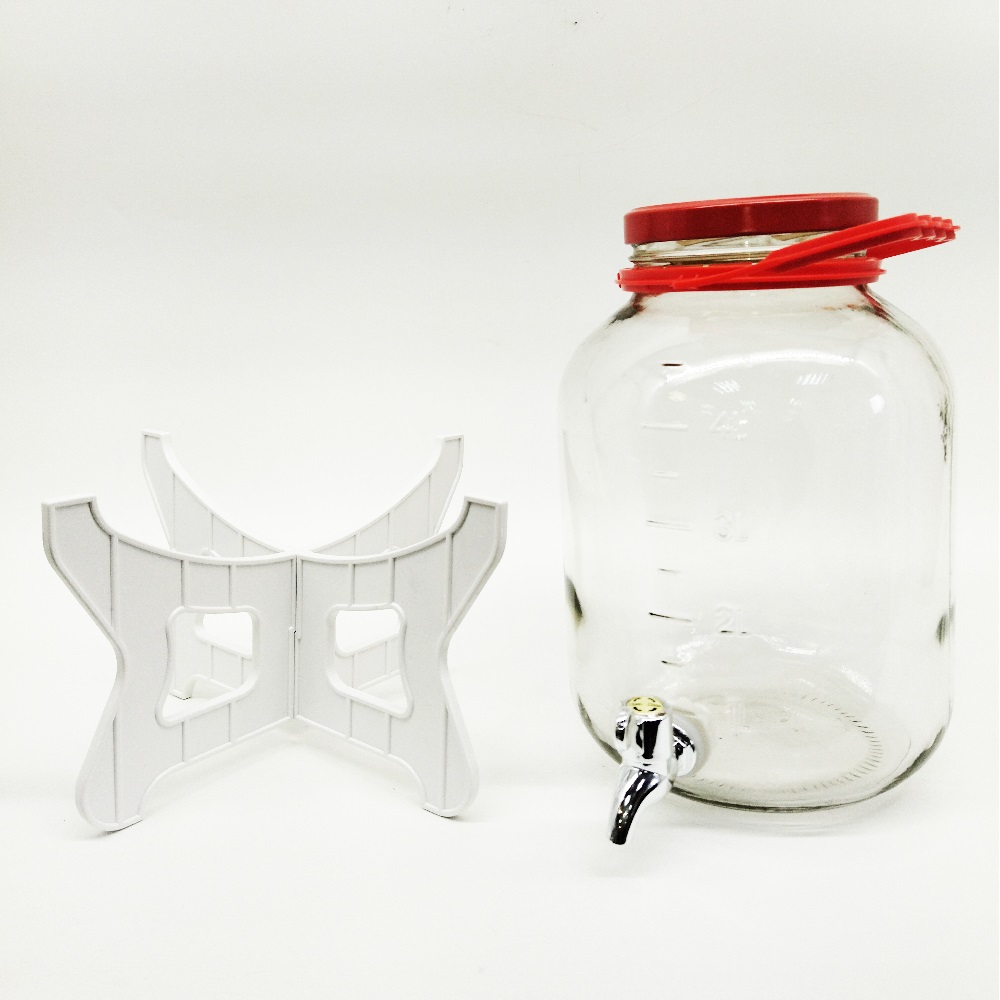 Стеклобанка Твист-Офф 5000 мл. д.110 комп:подставка, банка, крышка, ручка, краник /1 