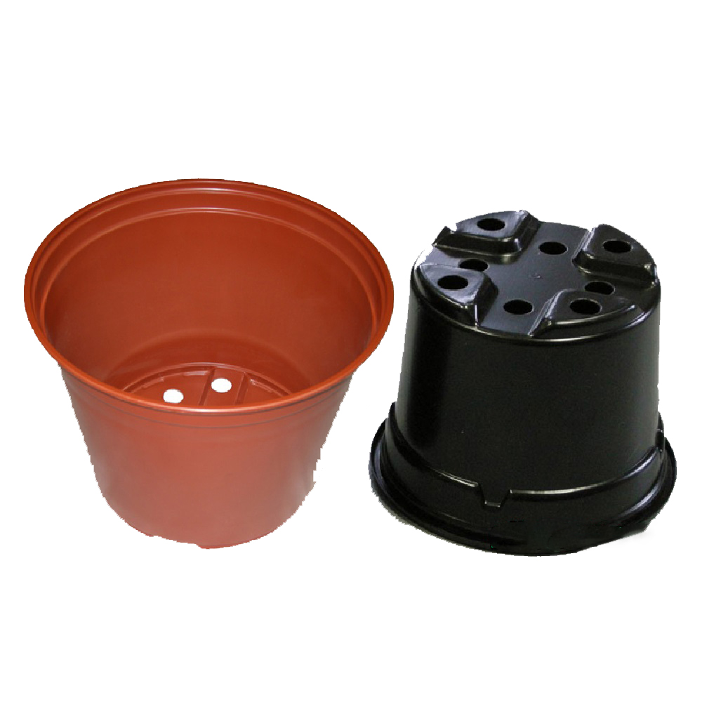 Горшок д/рассады  1,0л  черный круглый /65/1170