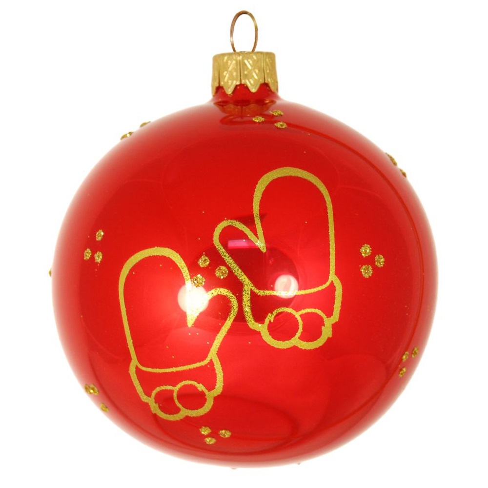 Шар  85мм 1шт НОВОГОДНИЙ СИЛУЭТ глянец/24