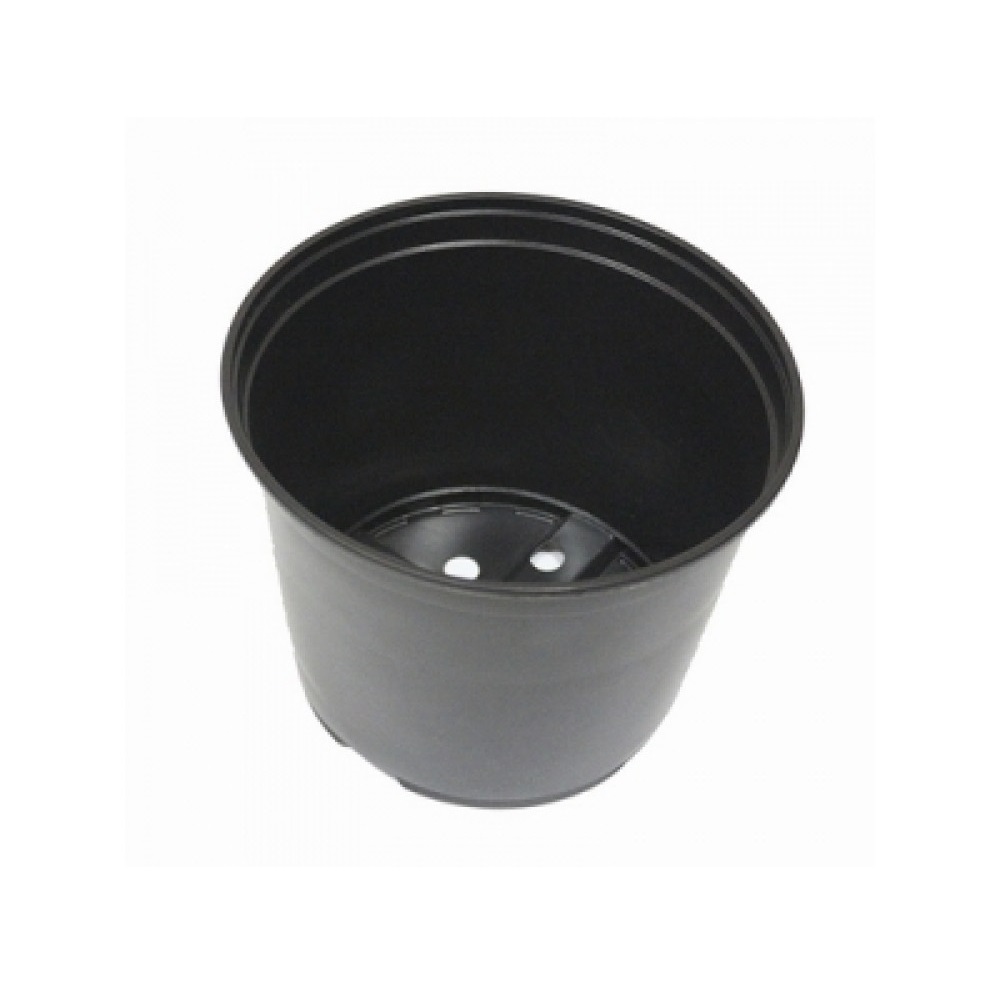 Горшок для рассады 3л черный круглый /