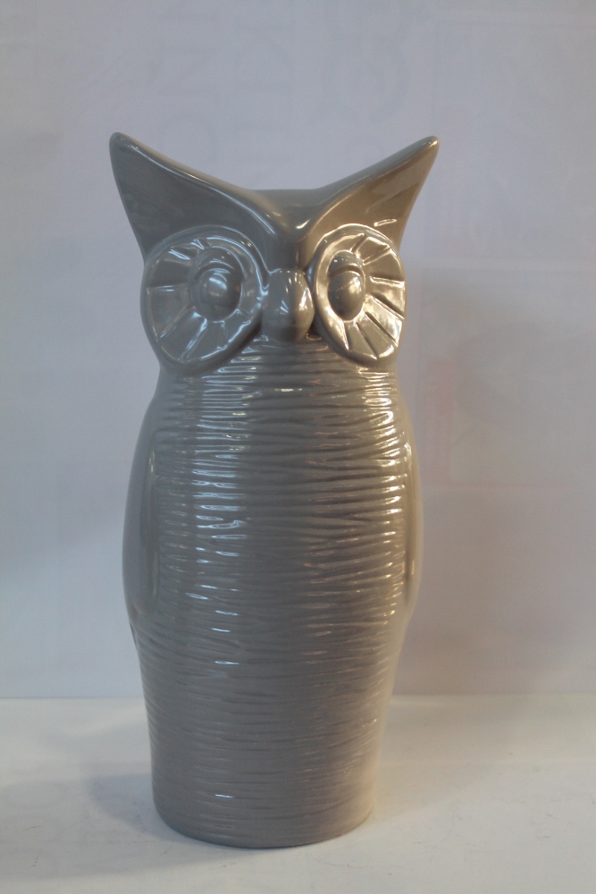 Статуэтка СОВА БОЛЬШАЯ h25см серый/1