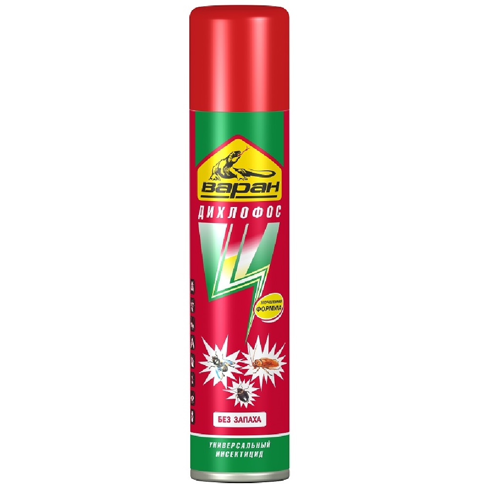 Аэрозоль ДИХЛОФОС универсальный Варан ФОРТЕ ЗЕЛЕНЫЙ 300мл/12