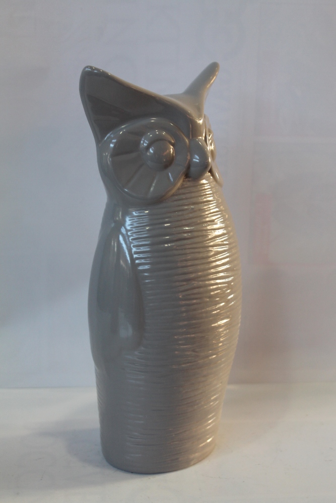 Статуэтка СОВА БОЛЬШАЯ h25см серый/1