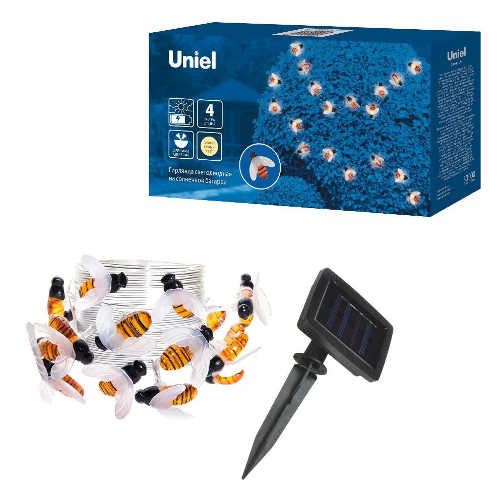 Гирлянда садовая Пчелки на солнечной батарее 20 светодиодов /1