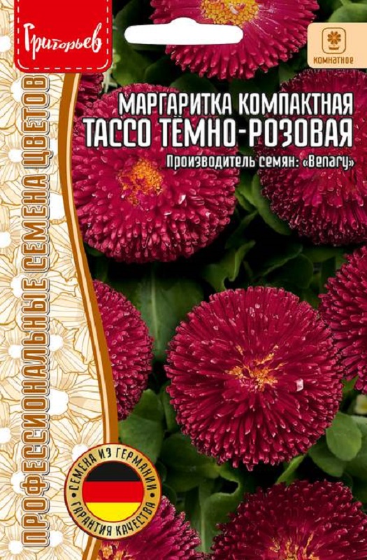 Маргаритка Тассо Тёмно-Розовая компактная 5шт /10