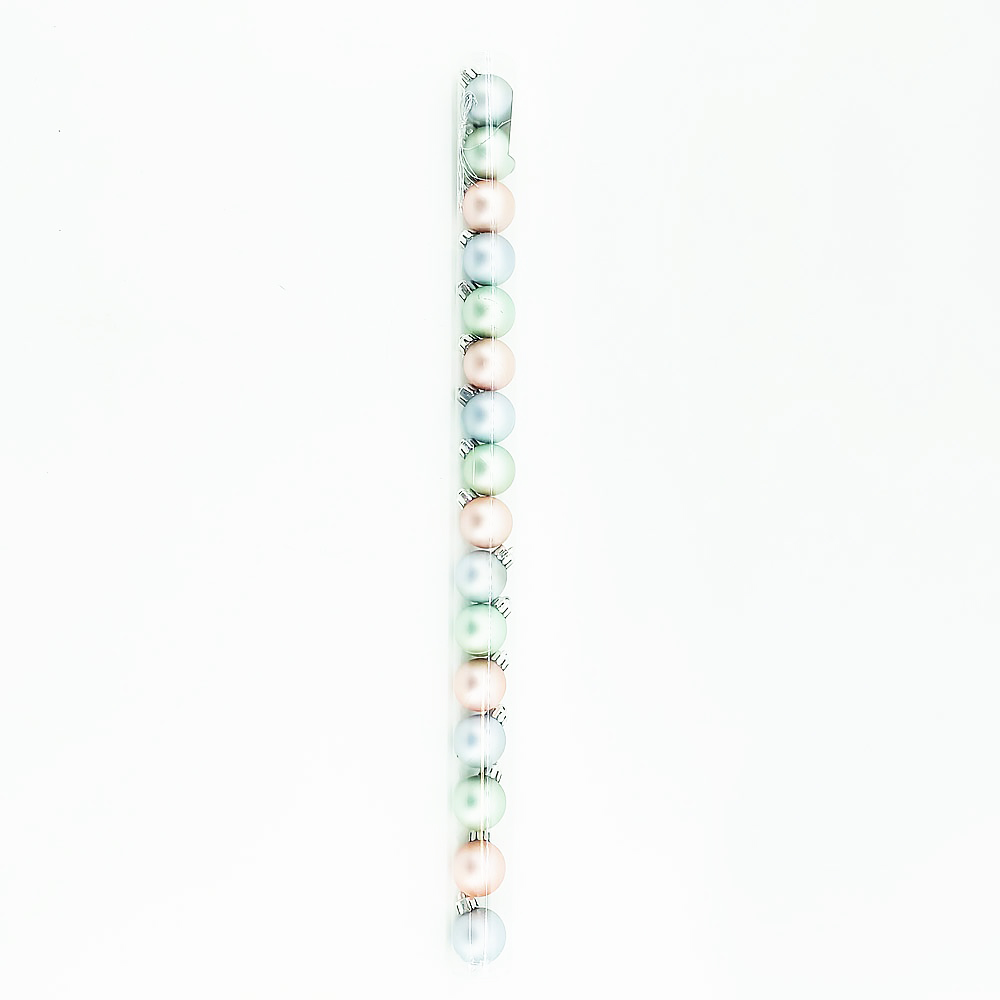 Набор елочных шаров d30мм 16 шт матовые в ассортименте /72