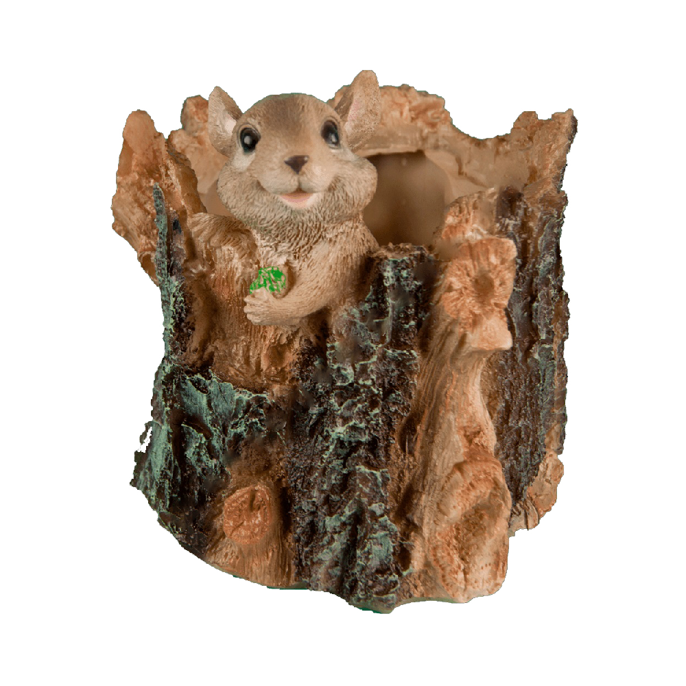 Фигура садовая МЫШКА НА ПНЕ КАШПО  /1