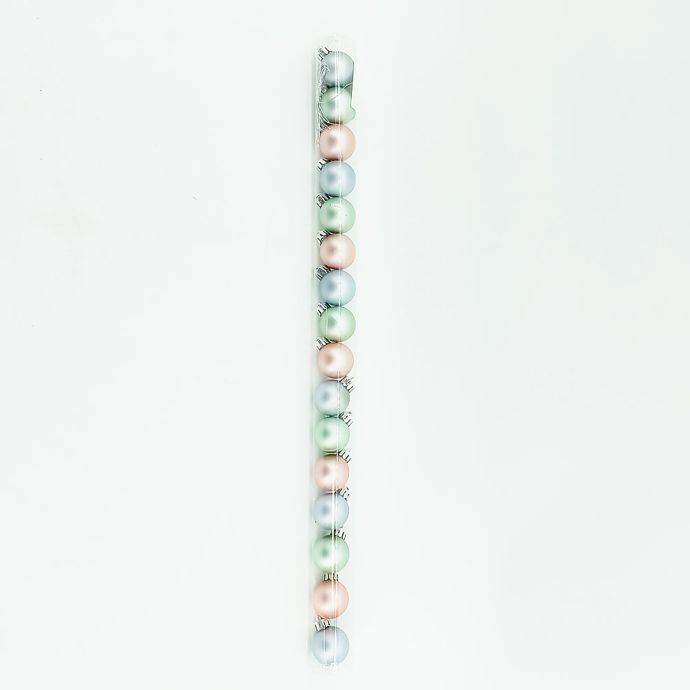 Набор елочных шаров d30мм 16 шт матовые в ассортименте /72