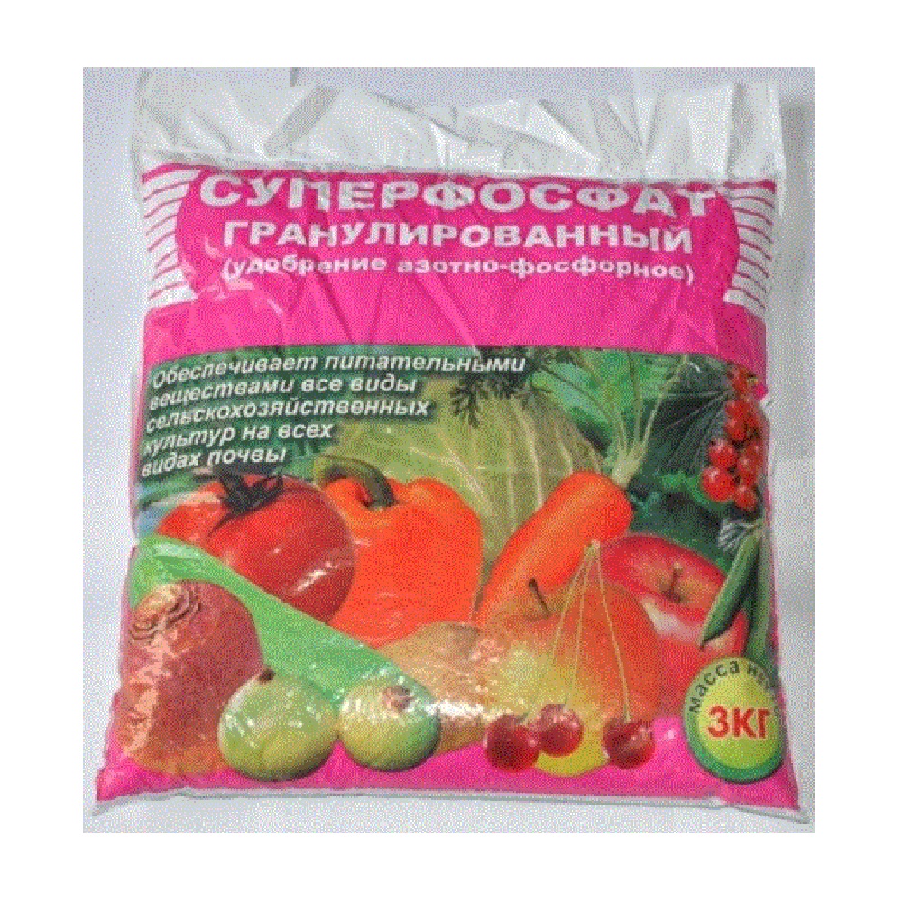 Удобрение СУПЕРФОСФАТ ПРОСТОЙ Пермь 3кг  /10/400