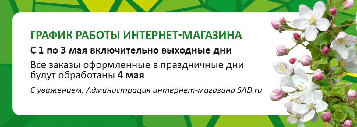 График работы интернет-магазина на 1-3 мая 2026 года