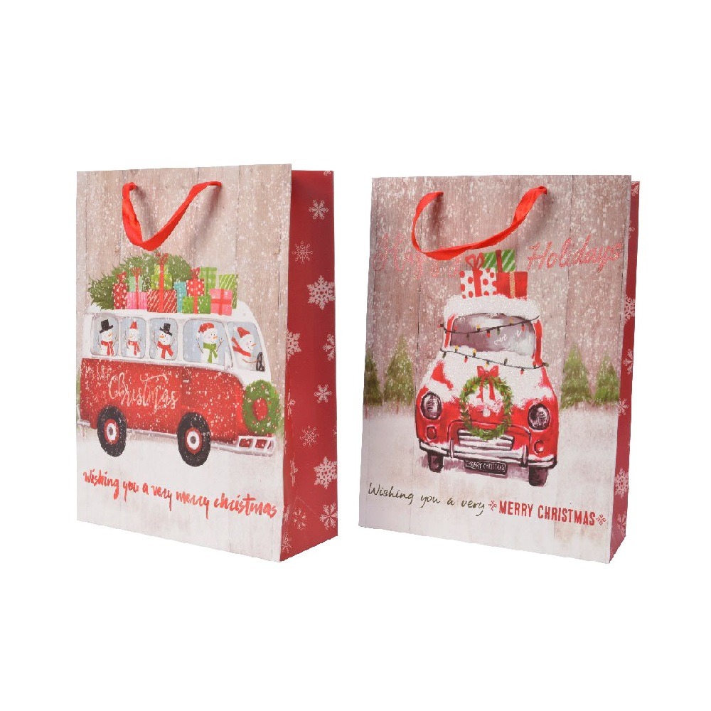 Пакет подарочный "Машина с подарками" малый 1шт /72