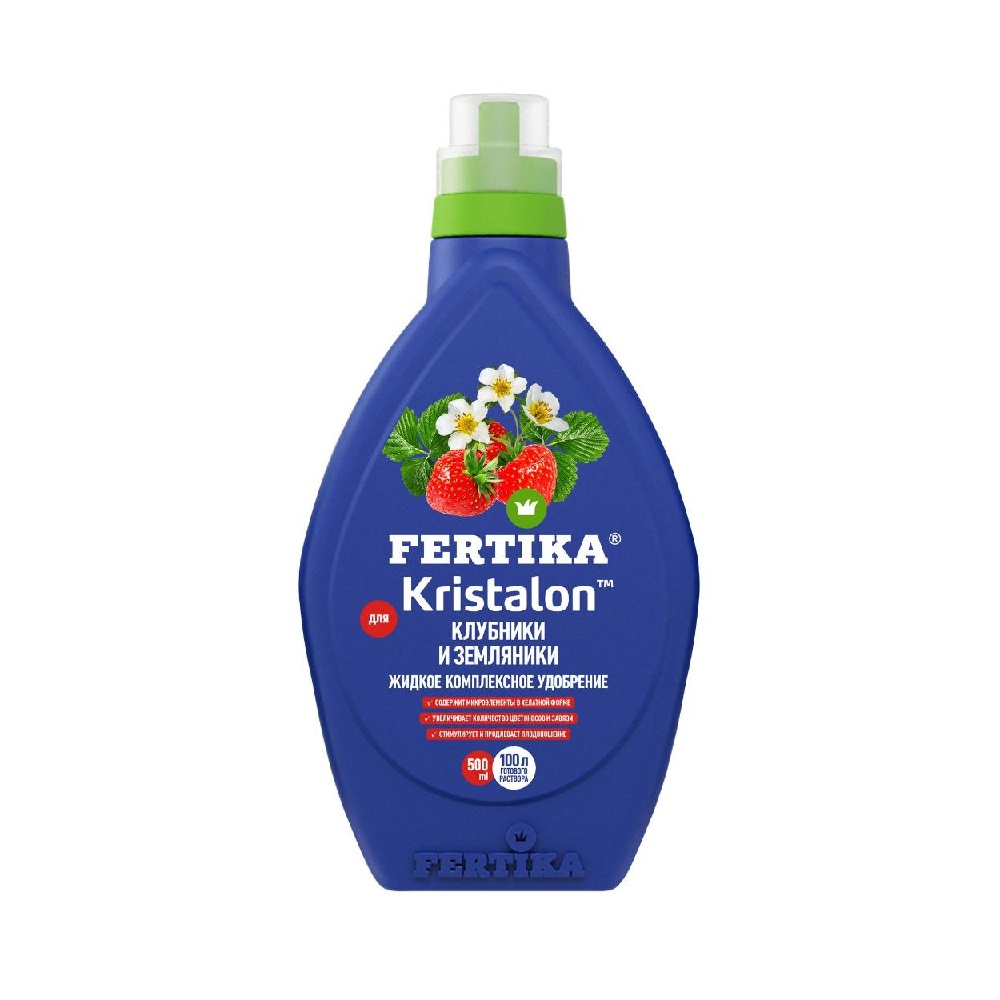 Удобрение ФЕРТИКА  Кристалон для клубники и земляники 0,5л