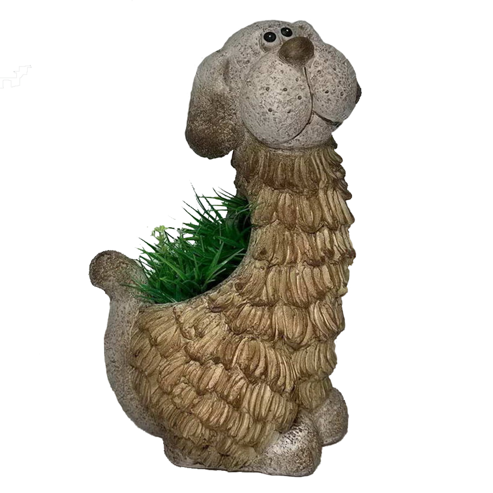 Фигура декор Кашпо Собакет h 35см/