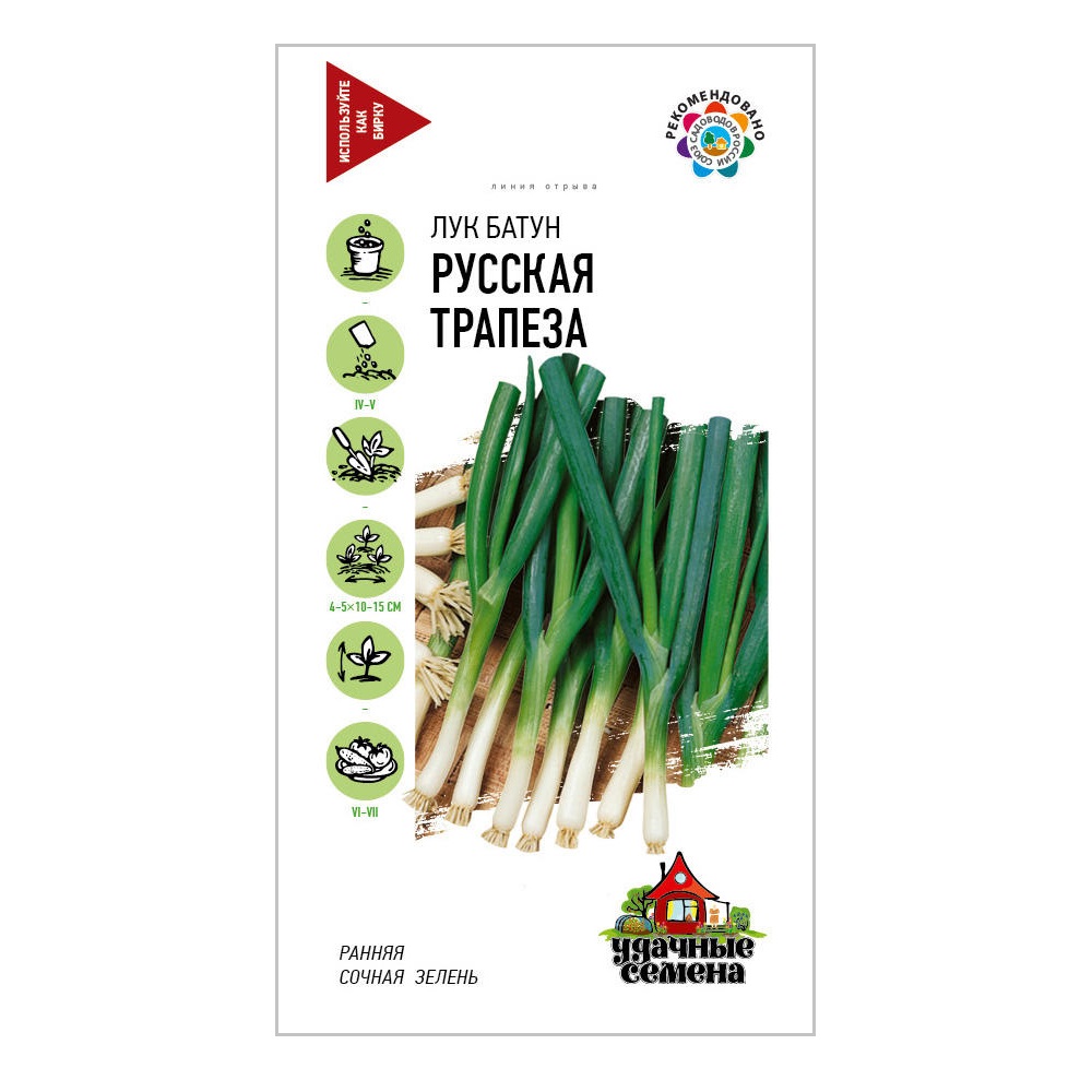 Лук батун Русская трапеза, серия Удачные семена  0,5гр/10