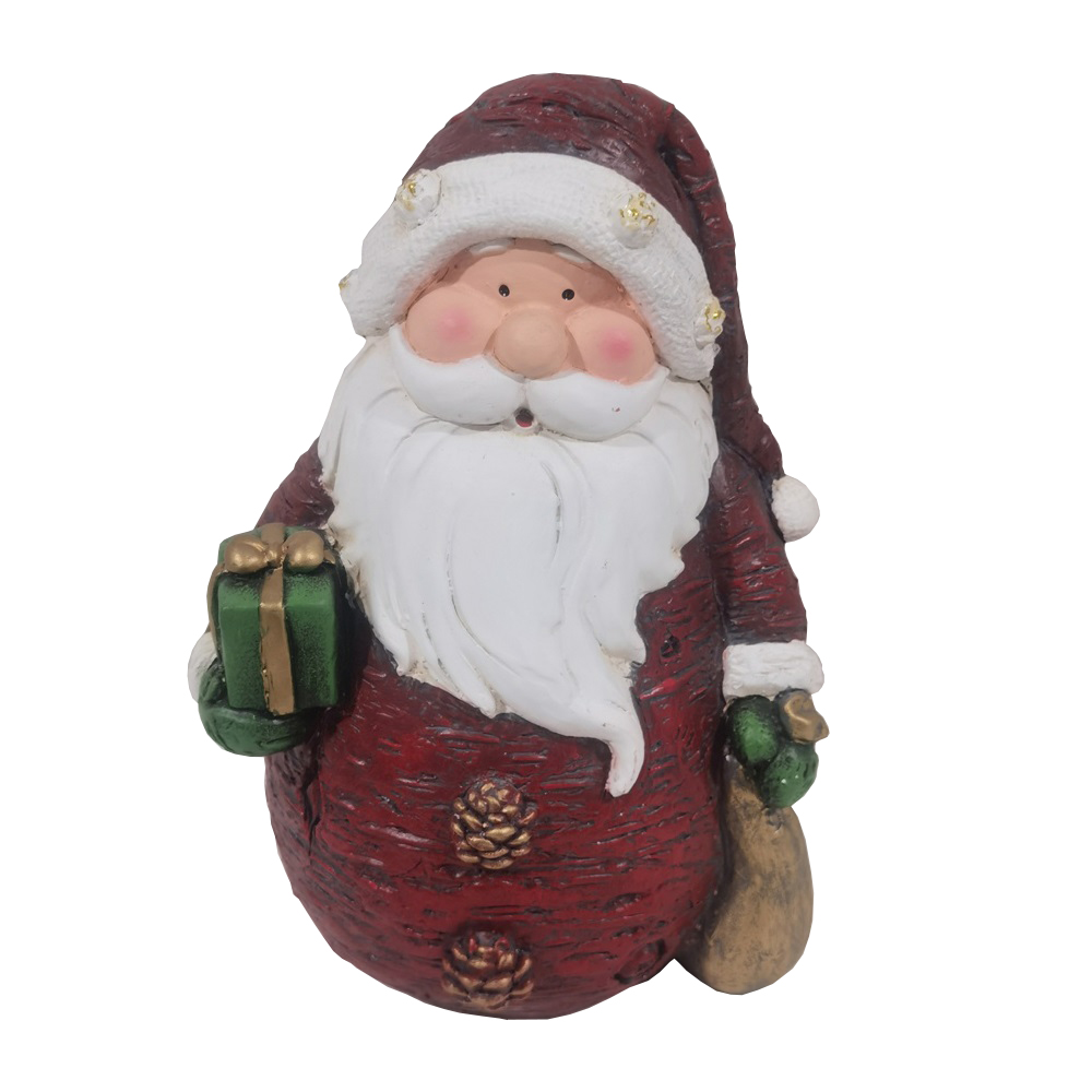 Фигура декративная Дед Мороз новогодний h 23,5см (полирезина)