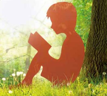 Фигура садовая ЧИТАЮЩИЙ МАЛЬЧИК h-80см /1