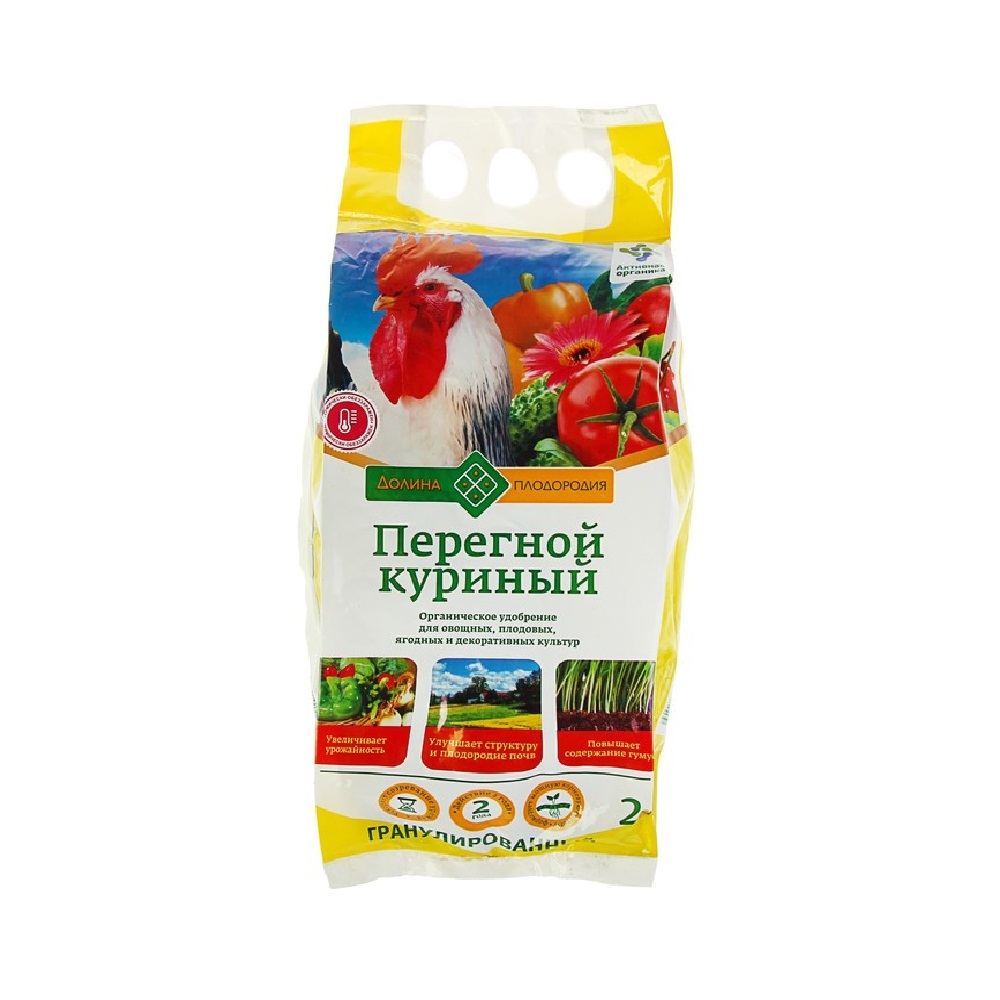Перегной куриный гранулированный 2кг /10
