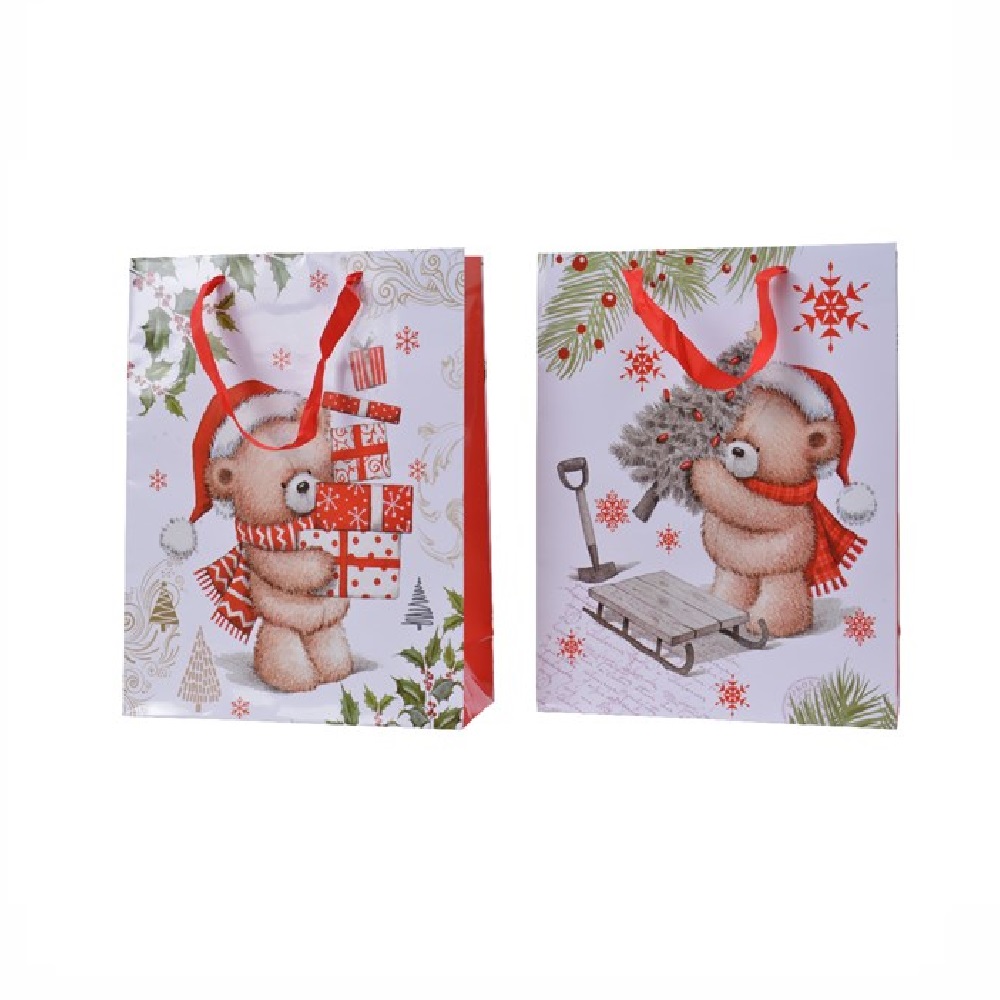 Пакет подарочный "Мишка" большой 1шт /12/48