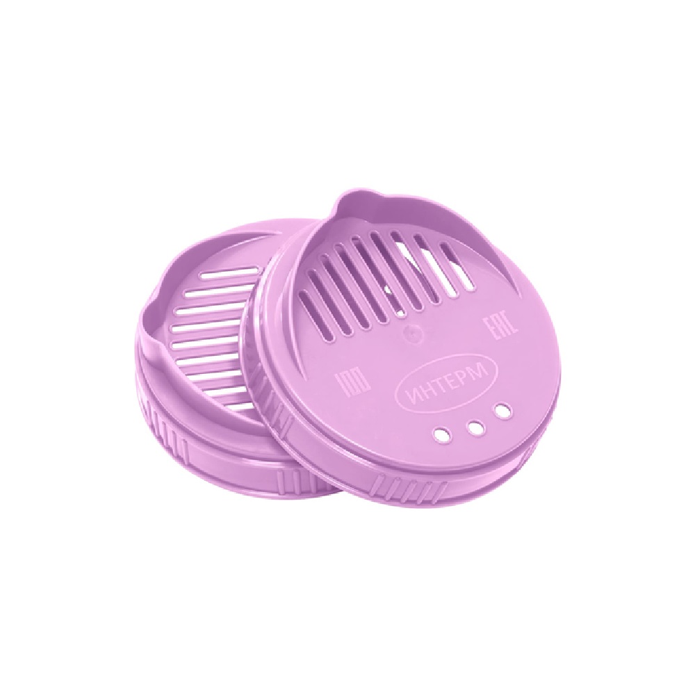 Крышка п/э ТВИСТ фиалковая сливная d100